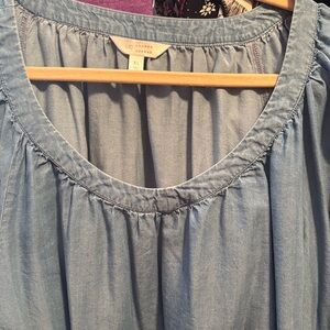 LC Lauren Conrad Light Blue Blouse